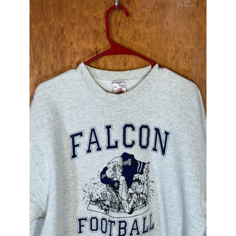 Vintage Air Force Academy‎ Falcons Football Crewneck Sweater Large L USA